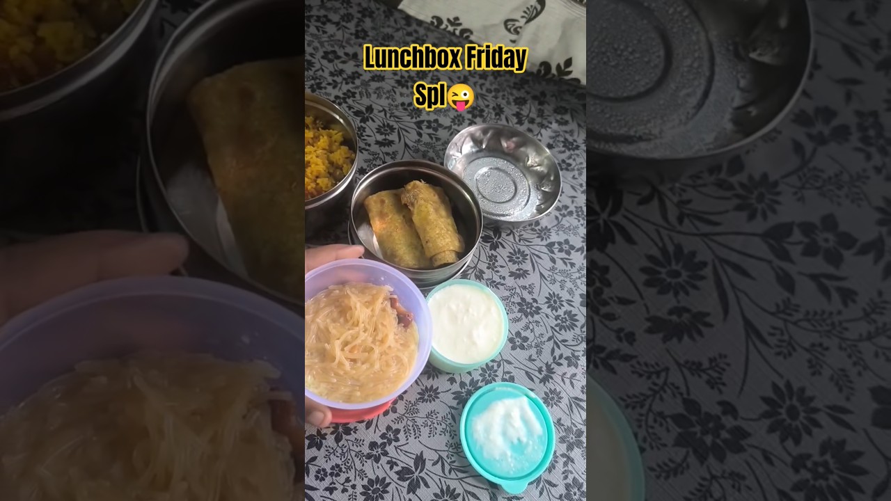Aadi Velli Special Lunch Box 🌸 | Jam Roll & Masala Saapadu for My Son💙#lunchboxideas #shorts #tamil