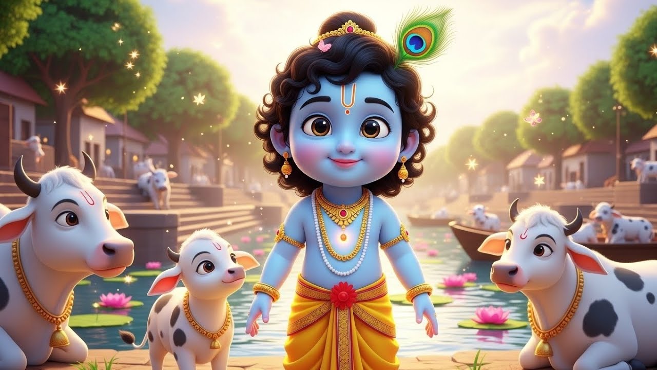 छोटी छोटी गैया छोटे छोटे ग्वाल। Choti Choti Gaiya Chote Chote Gwal। #kanha #krishna #krishnabhajan