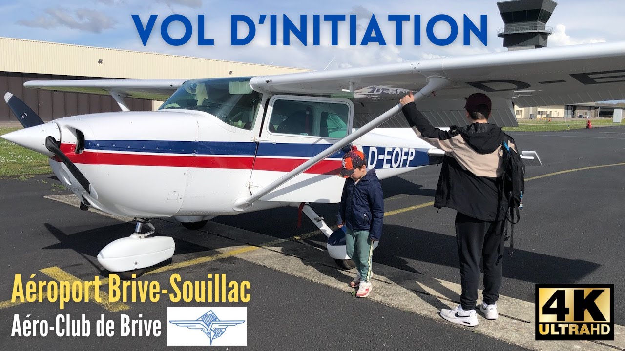 Vol d'initiation au pilotage sur Cessna 172 &agrave; l'A&eacute;roclub de Brive la Gaillarde