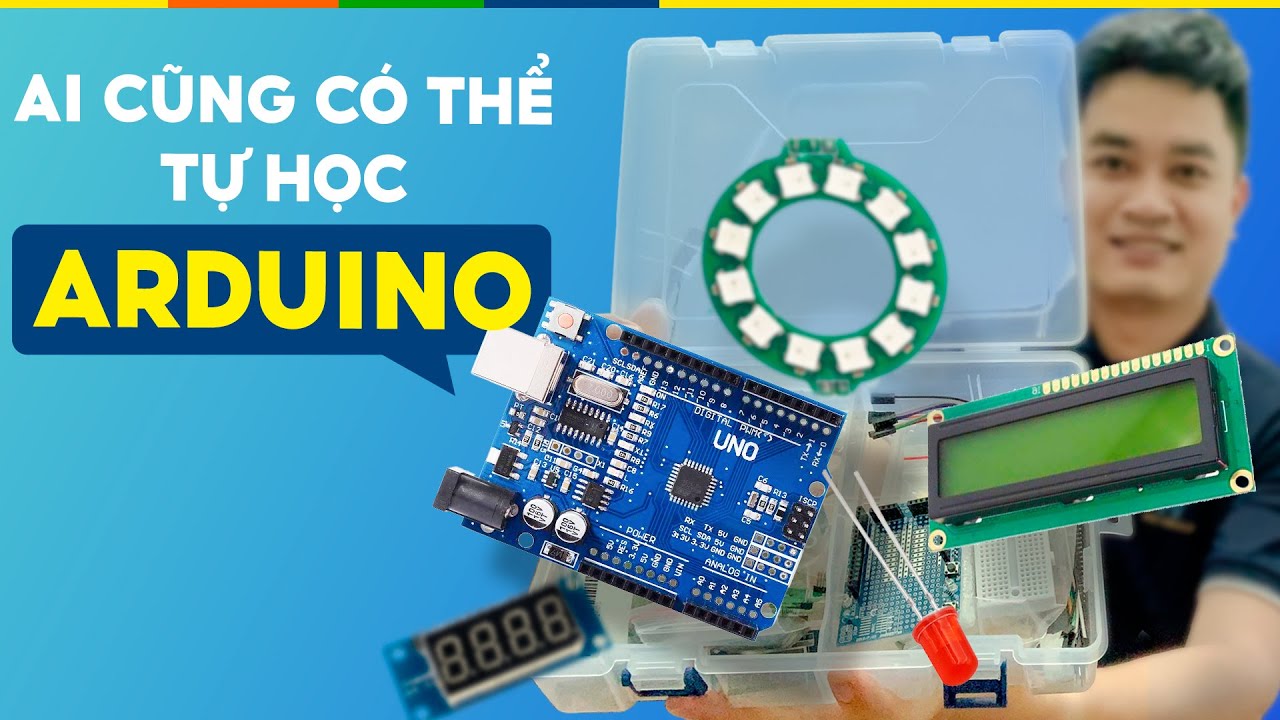 Học lập trình Arduino KHÔNG HỀ KHÓ - Bộ KIT học tập Arduino Uno R3 BLK