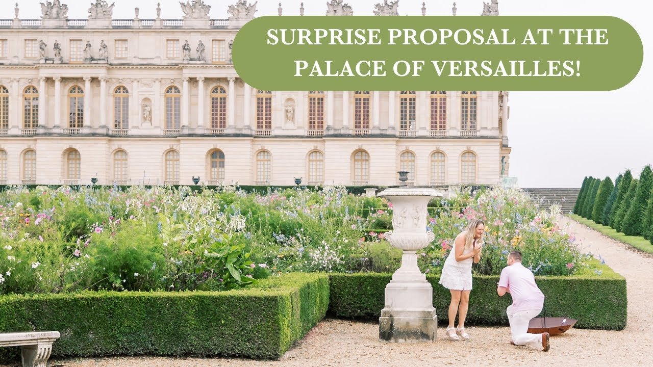 Versailles Surprise Proposal Photography: Love, Laughter and Last-Minute Magic