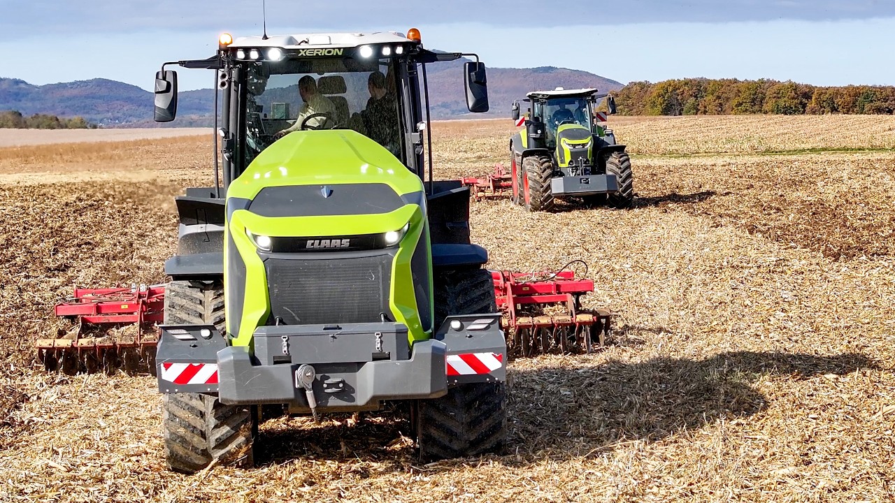 🇷🇺ГИГАНТЫ CLAAS в работе! Xerion 12.650 vs Axion 9.450 | 650HP vs 450HP