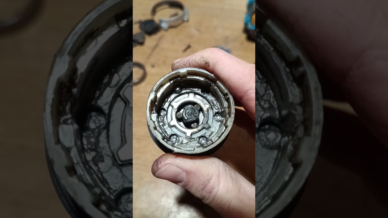  Ремонт блокировки вала китайского шуруповерта с помощью полуавтомата и болгарки 