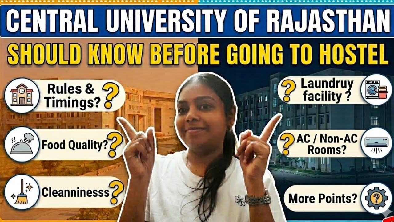 Central University of Rajasthan Hostel facilities |Curaj hostel  | CURAJ | curaj hostel|Malayalam