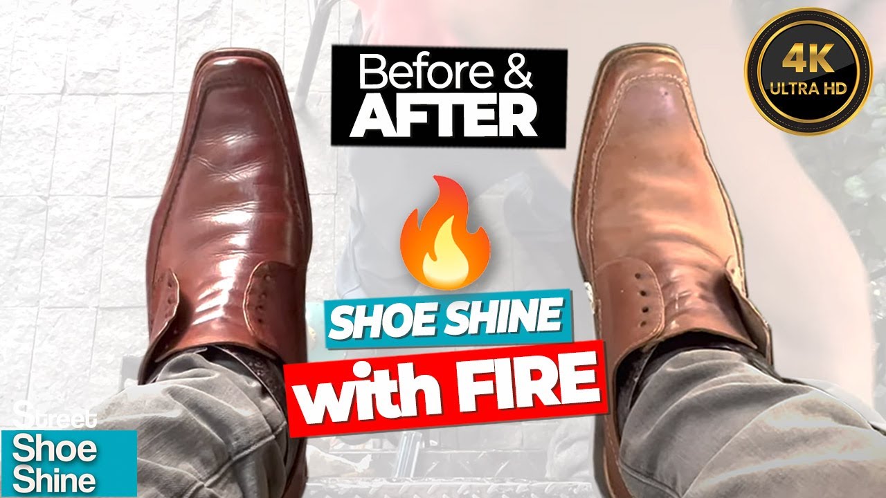 🔥🔥ASMR Чистка обуви 👊👊 FIRE MELT the INK Чистка обуви в МЕКСИКЕ #ASMR #shoeshine