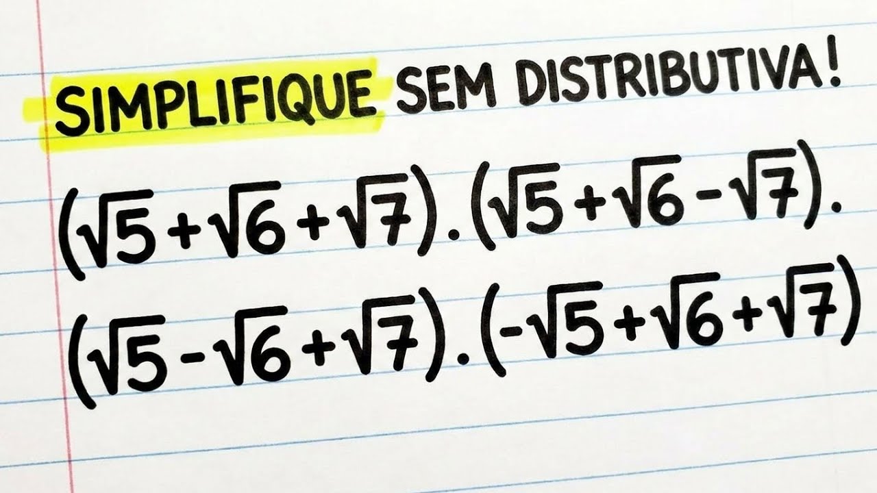Simplifique a Expressão com Raízes sem Fazer a Distributiva