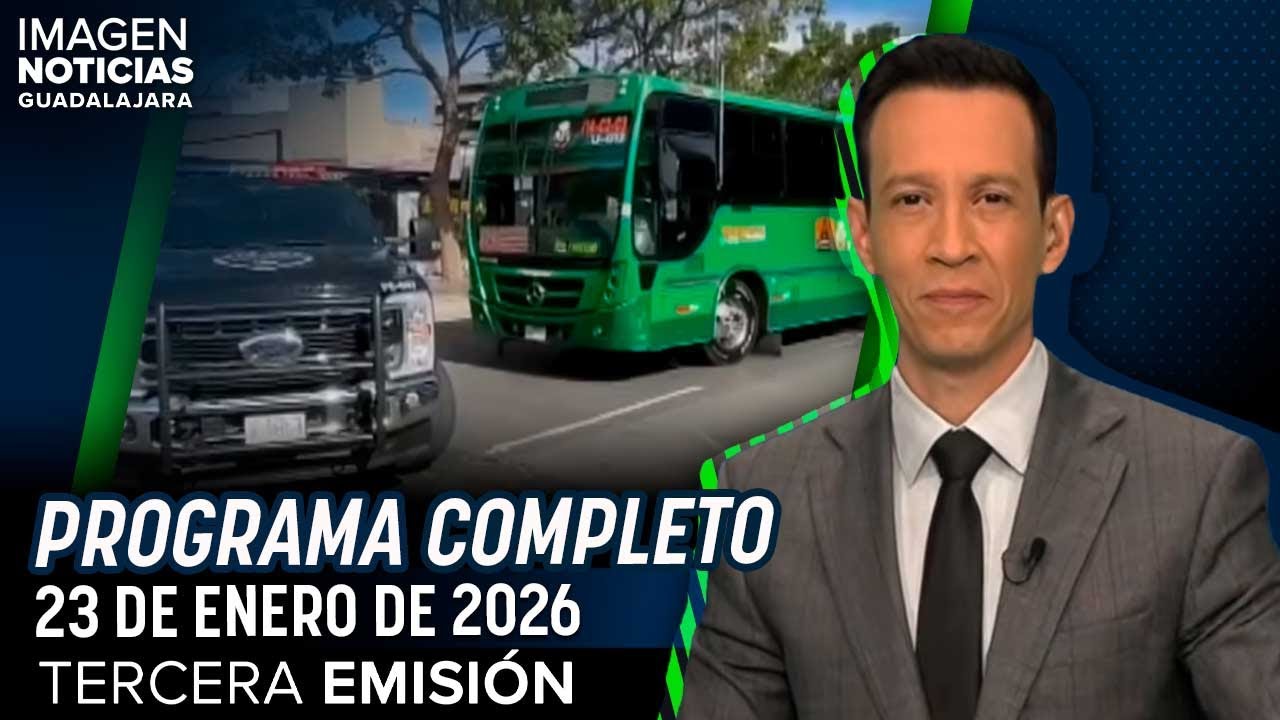 Imagen Noticias GDL con Ricardo Camarena | Programa completo 23 de enero 2026