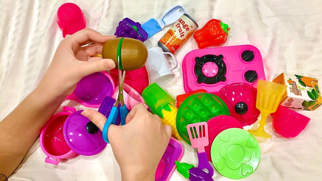 Unboxing Miniature Plastic Full Kitchen Set Collection | Toy Cooking Game | Kitchen Set Toy