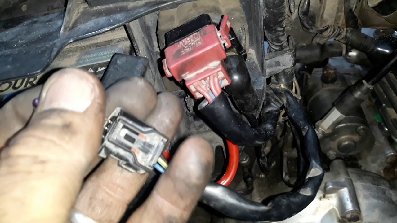 Teste de alimentação positiva e negativa e sinal do sensor de inclinação da YBR FACTOR 150 2014