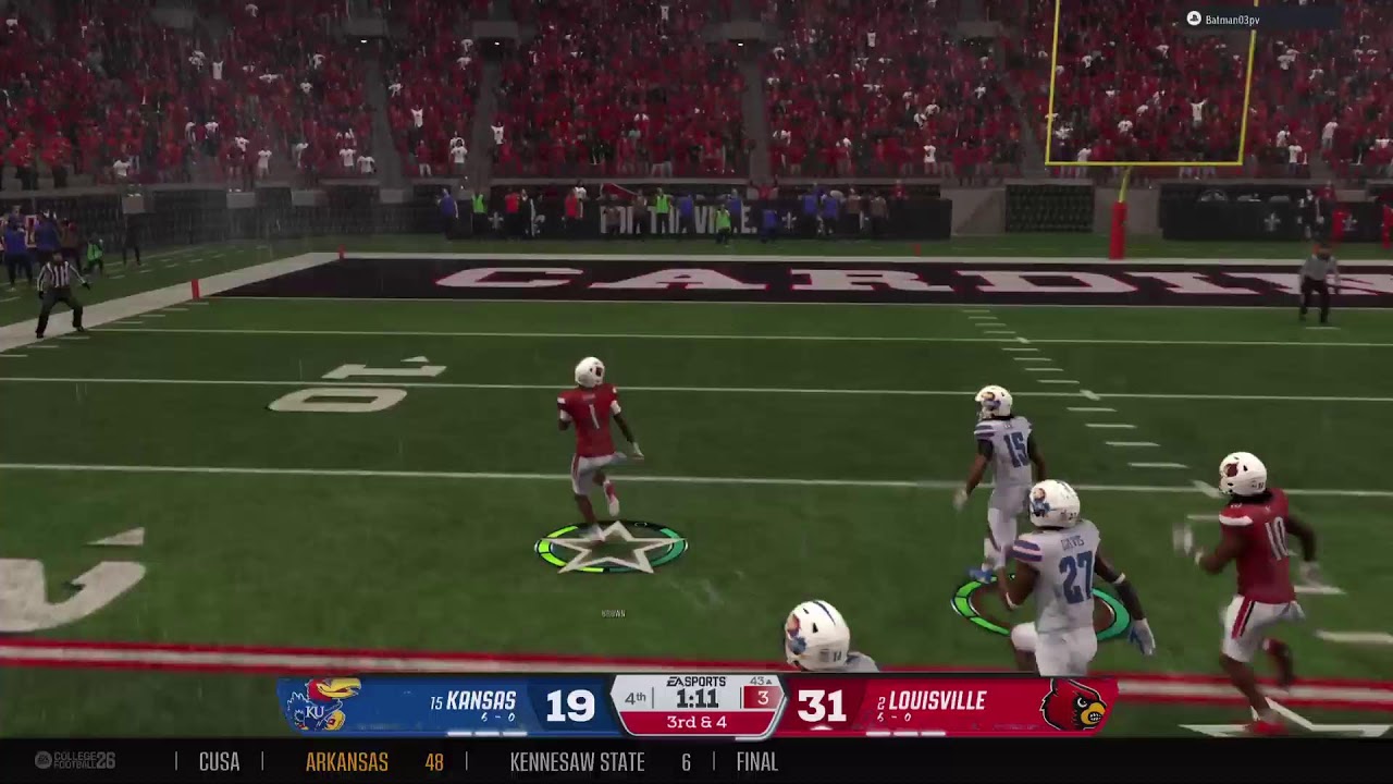NCAA 26 league Vs Louisville (CML)