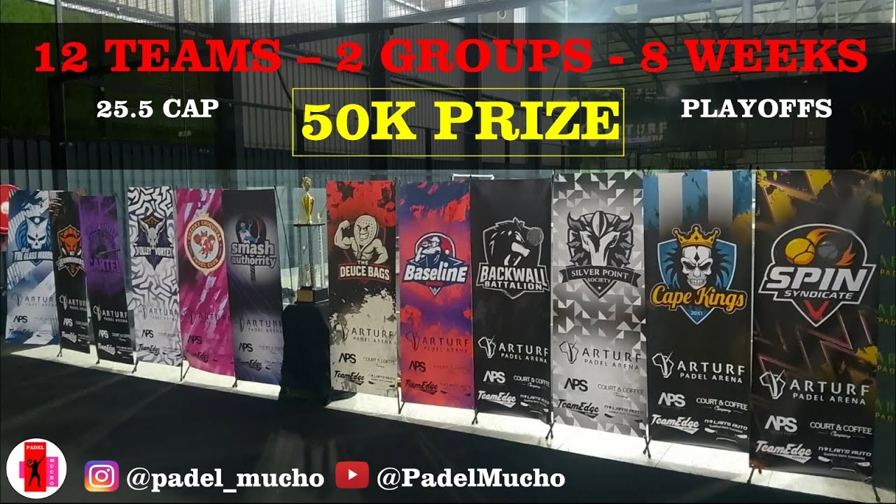 50K Prize | 12 Teams | 8 weeks  | Padel League Tournament  - Let's go Part 1