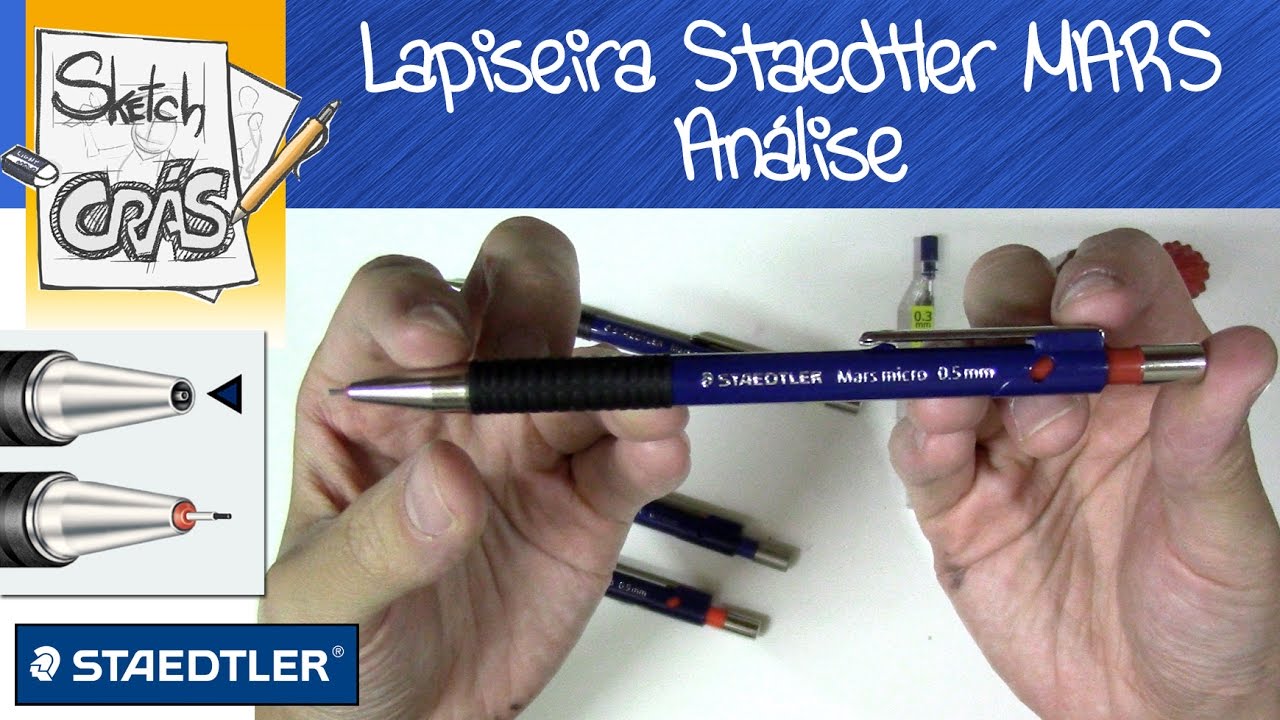 Lapiseira STAEDTLER MARS MICRO Fineline, análise - Sketch Crás