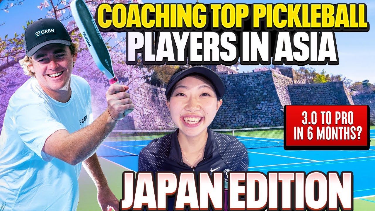 Can Japanese College Tennis Player Go PRO in Pickleball? (30 Minute Lesson) 