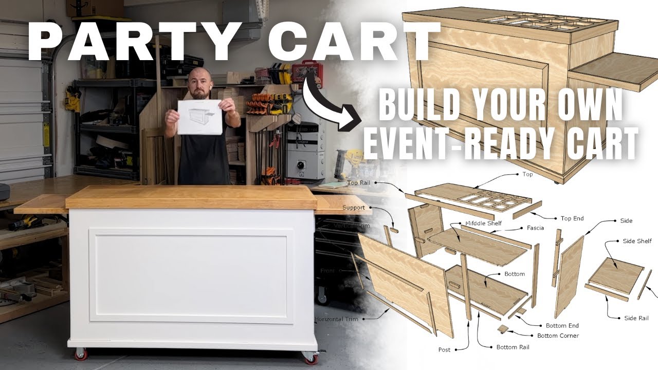 This DIY Party Cart Fits in My Car and Sets Up Fast!