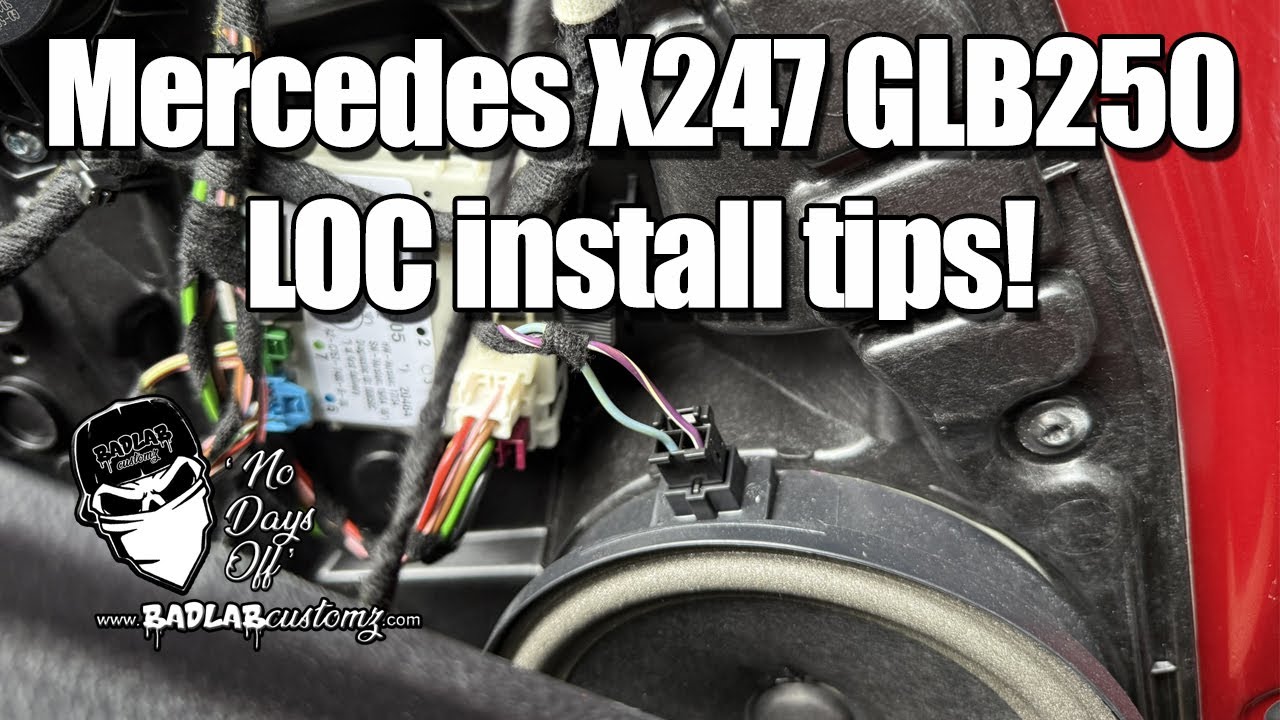 Mercedes GLB250 X247 Line output converter LOC install tips!