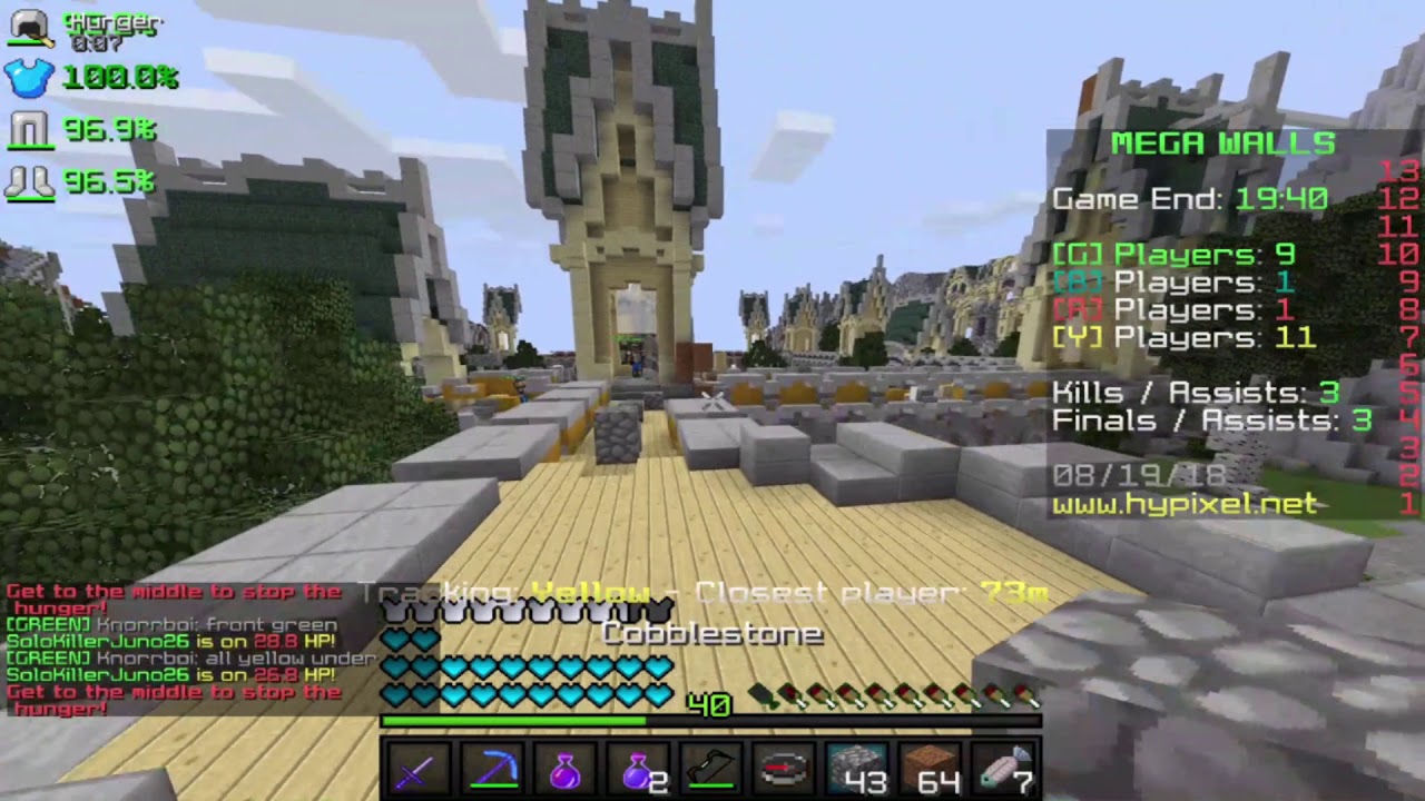 Grinding Wins W/ Sowwy - Hypixel Mega Walls ( Cow Gameplay)