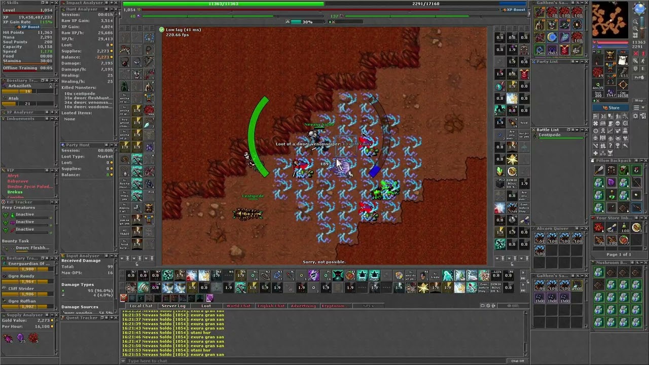 Tibia Bounty Beginner S Tier mission #1 - Dworc Fleshhunter
