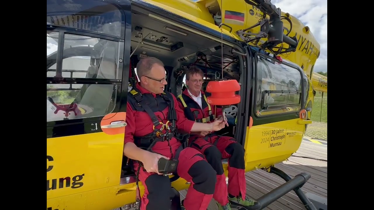 Windeneinsatz beim Rettungshubschrauber Christoph Murnau