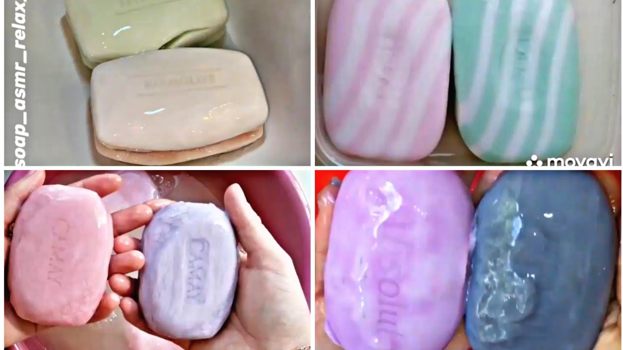 Soaked soap compilation #asmr #soakedsoap #mushysoap