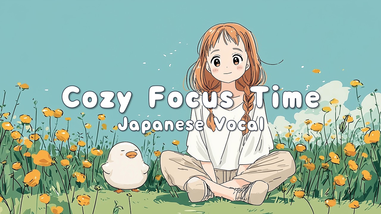 【Work & Light Focus Vocal | Pastel Cozy Music】君と黄色い丘の上【作業用BGM・勉強用・癒し】