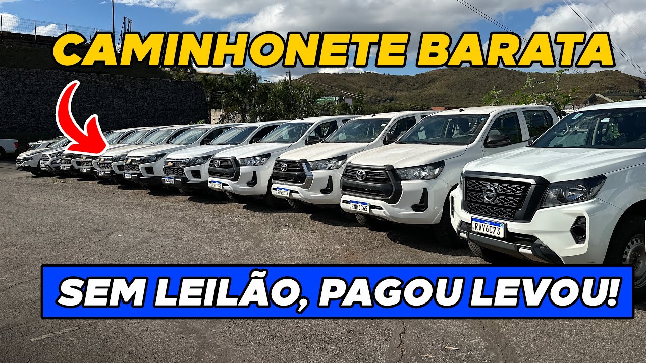 HILUX, S-10, FRONTIER COM ATÉ 70 MIL DE DESCONTO: SEM LEILÃO