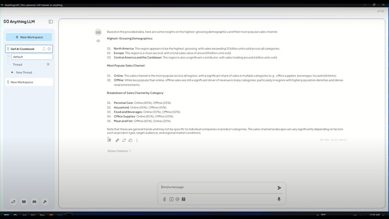 Run an all-in-one AI application locally on Dell Copilot+ PCs