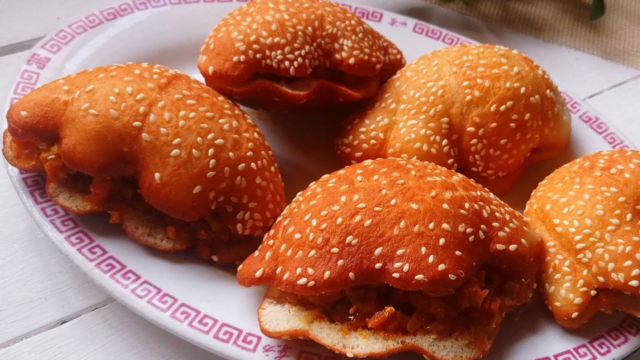 Shell sesame bun | fluffy fried bun recipe| English subtitles
