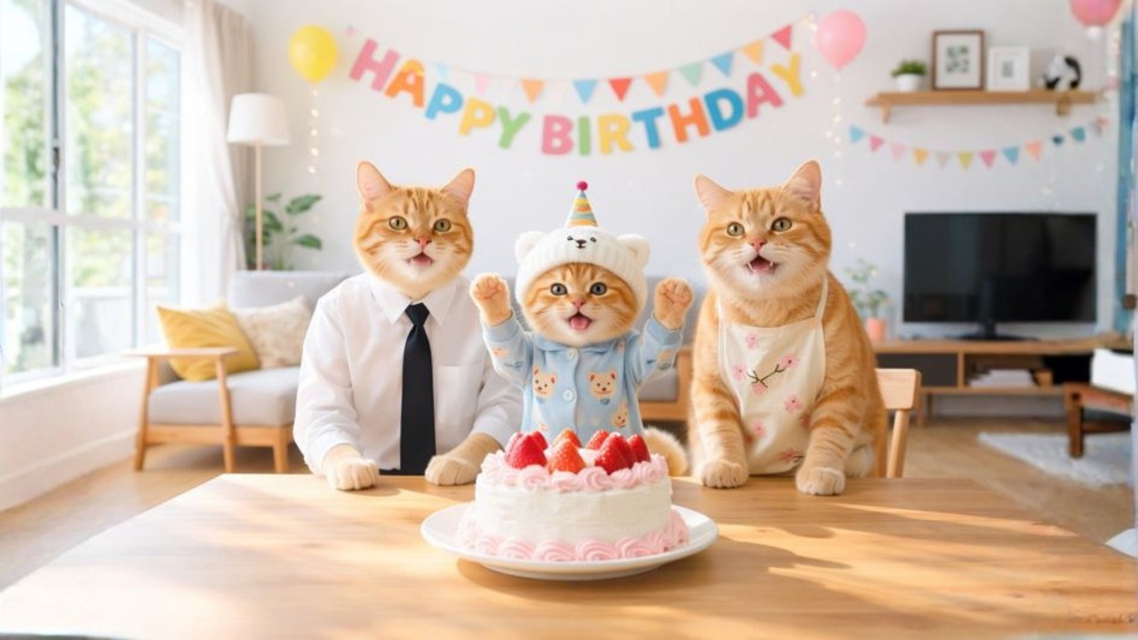 Ginger Thought Her Parents Forgot Her Birthday — Until a Heart-Melting Surprise 🐱🎈