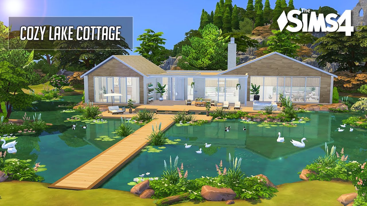 Cozy Lake Cottage | No CC | Artworks | Stop Motion | Sims 4 Video