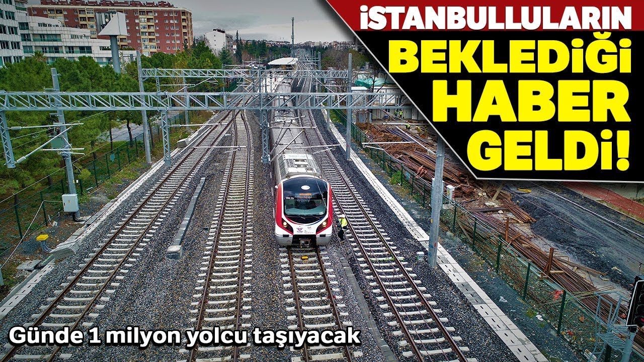 İstanbul’un Halkalı- Sirkeci Arası Banliyö Hattı Test Treni Seferlere Başladı