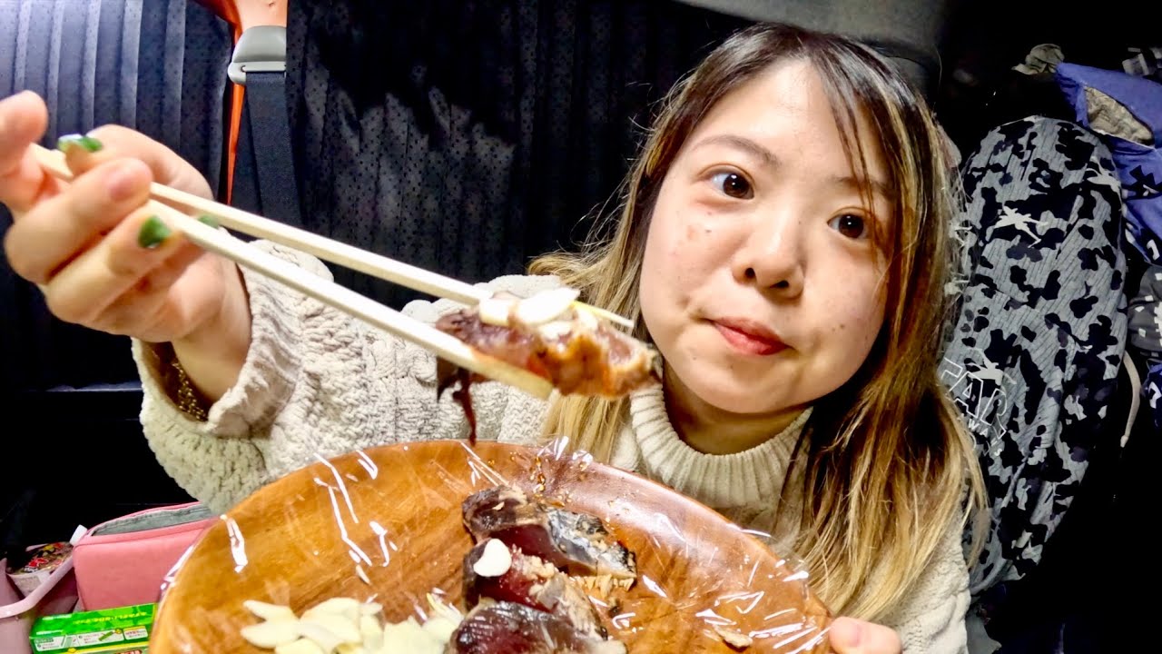 【香川県】アトレーで車中泊！父母ヶ浜の夕日×絶品うどん×藁焼カツオ！絶景＆グルメ！