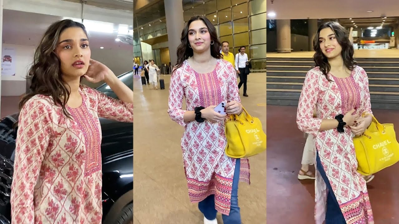 Simply Beautiful Saiee Manjrekar Spotted At Airport After Promotion Of Her New Film