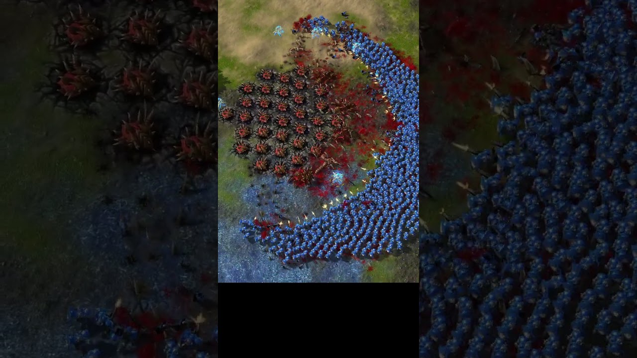 Who wins? 1000 Marines vs 50 Lurkers #sc2 #starcraft #starcraft2 #blizzard #gaming