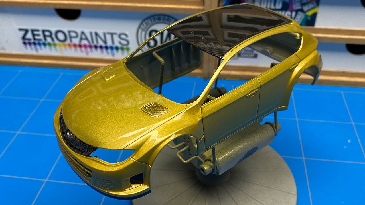 Custom Painting A Subaru Impreza WRX STI Mini Z from Kyosho