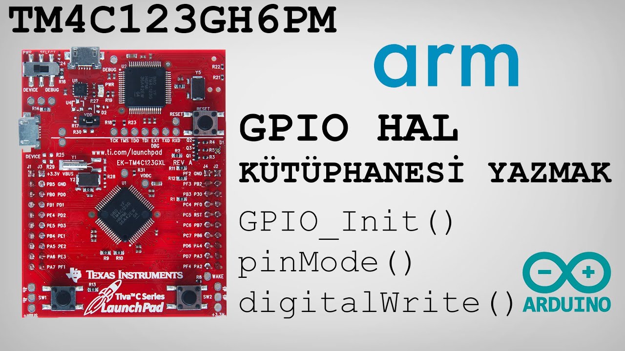 ARM GPIO HAL KÜTÜPHANESİ YAZIYORUZ - pinMode, digitalWrite