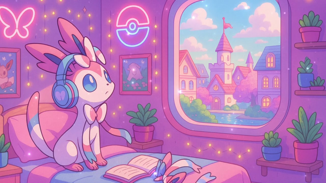 🎀sylveon’s ribbon daydream | pastel kawaii lofi for study & soft focus🎀🌸 [pokemon lofi]
