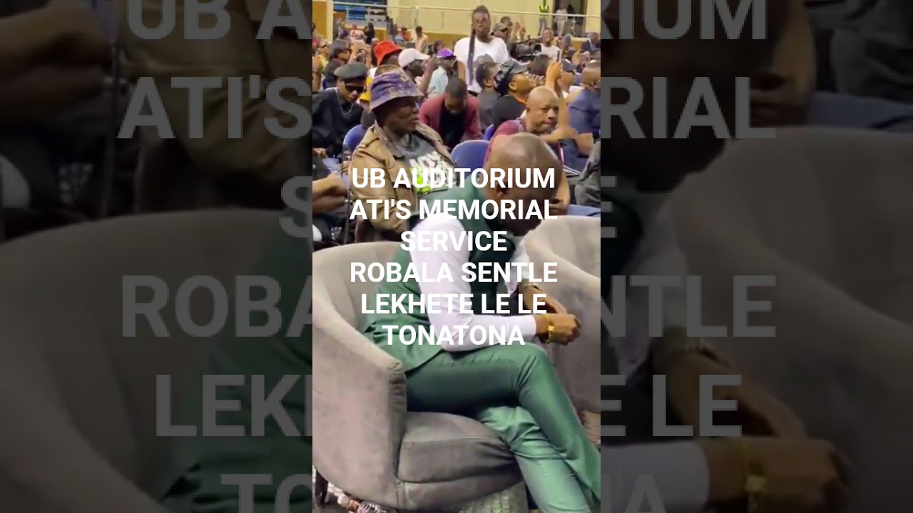 UB AUDITORIUM ATI'S MEMORIAL SERVICE ROBALA SENTLE LEKHETE LE LE TONATONA #heroesday #memorialday