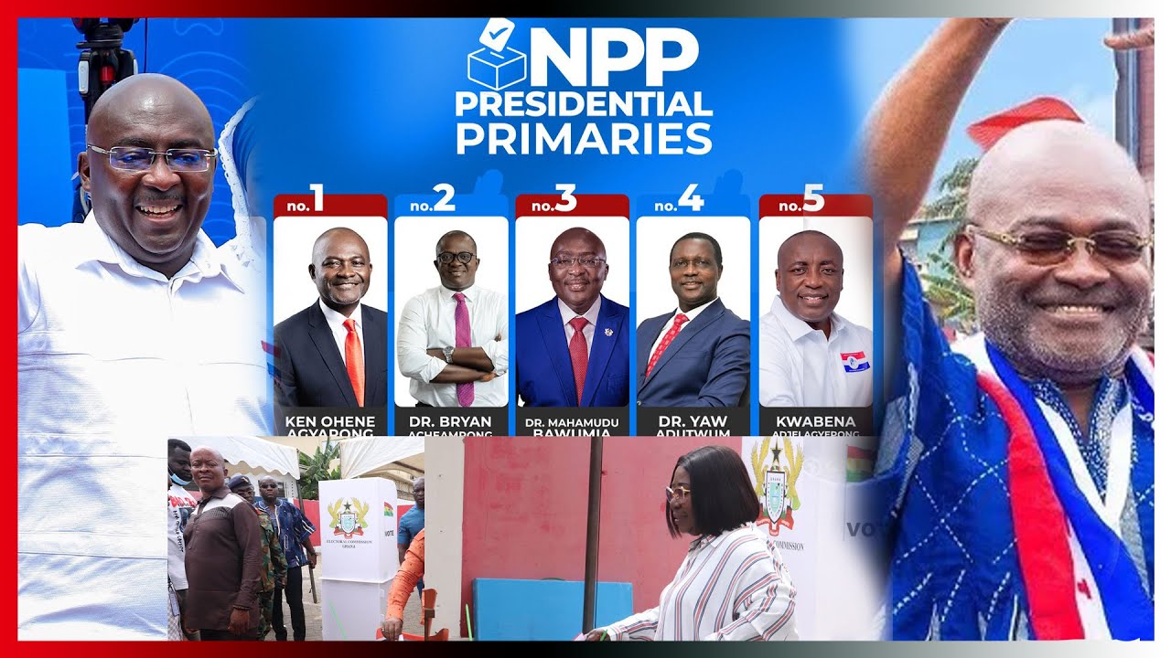 LIVE: NPP Presidential Primaries Underway Accross 277 Polling Centres; BAWUMIA & KEN In Tight Race