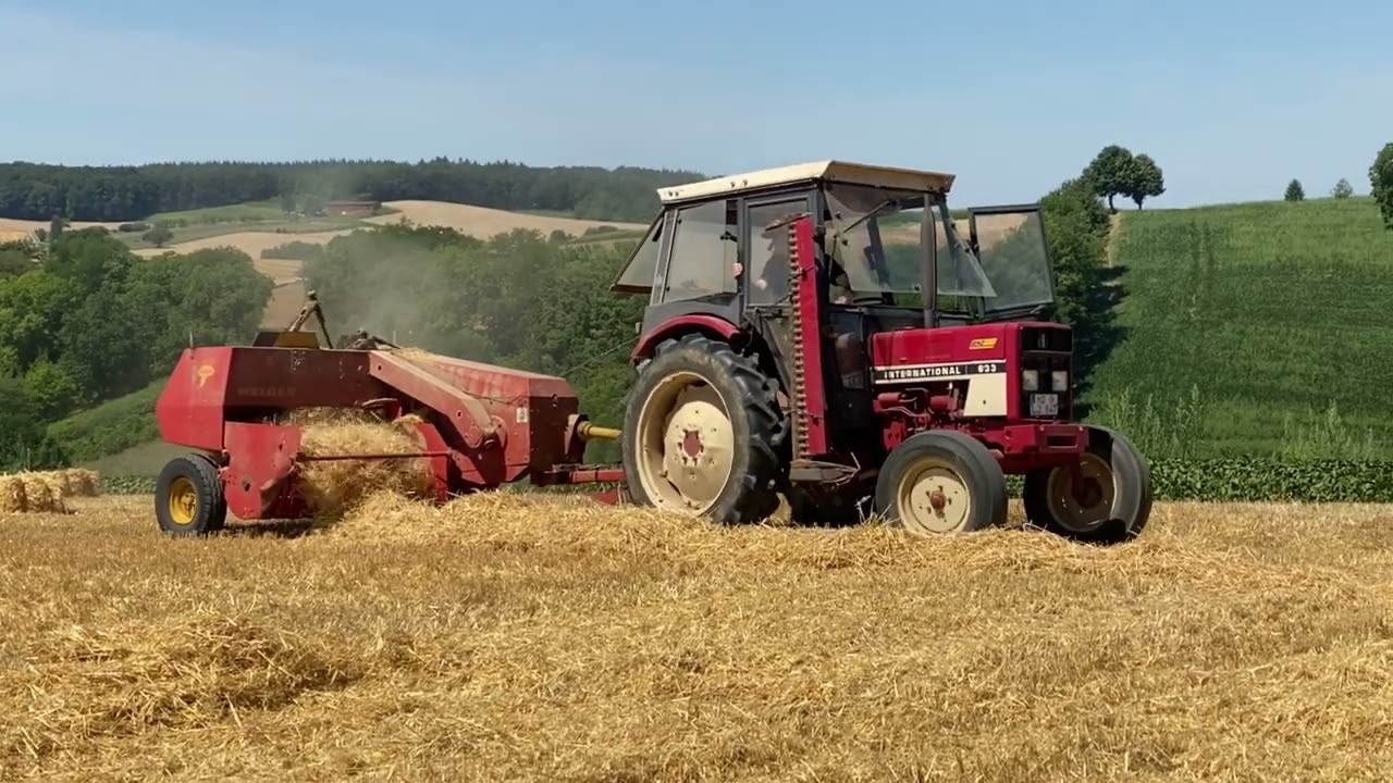 Stroh Pressen 2022 mit IHC 633 & Welger AP45 (Sound)