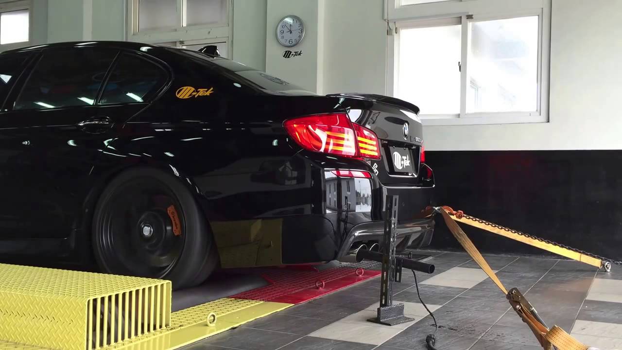 bmw f10 550i installed mtek ecu & dyno test! 550hp reached!