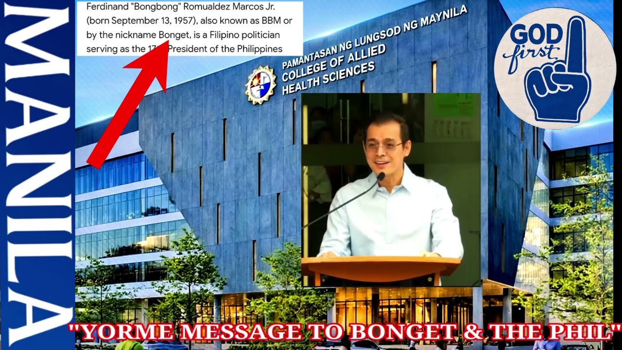 MANILA CITY PROJECT- PLM COLLEGE OF MIDICENE || YORME ISKO FULL SPEECH TO WELCOME THE NATIONAL ADMIN
