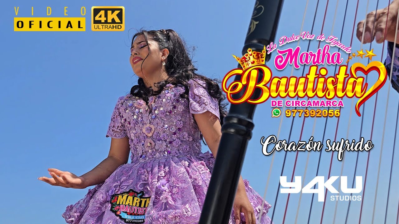 ✓ MARTHA BAUTISTA ♪♫ ► CORAZON SUFRIDO ◄ HUAYNO CON ARPA Y VIOLÍN ►