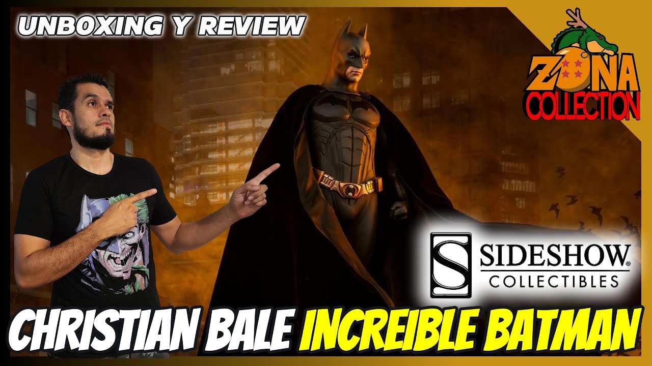 ¡La mejor estatua de Batman de Christian Bale hasta ahora! 🔥   Sideshow Collectibles Unboxing.