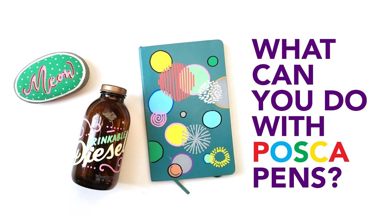 Paint Pen 3 minutes Review - Uni POSCA paint marker projects