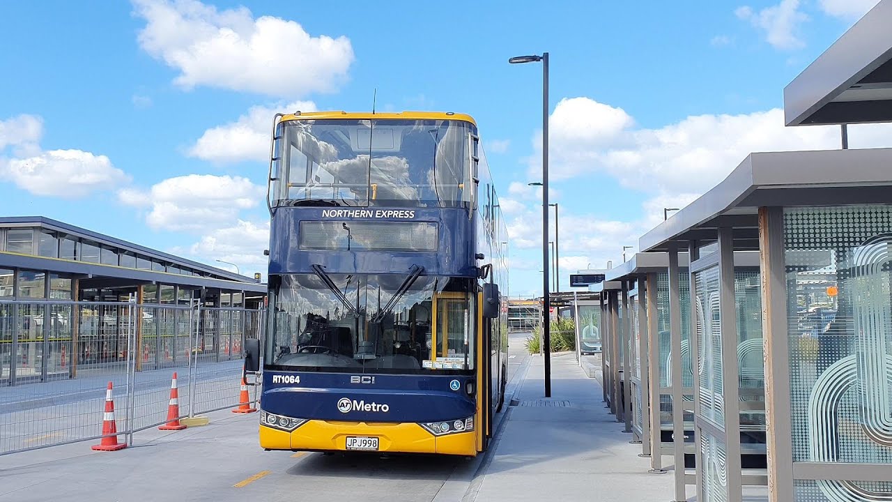 NX1 Hibiscus Coast - Britomart. Auckland Double Decker Bus Trip.