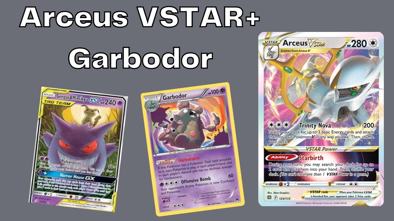 Arceus VSTAR + Garbodor Expanded Deck Showcase PTCGO