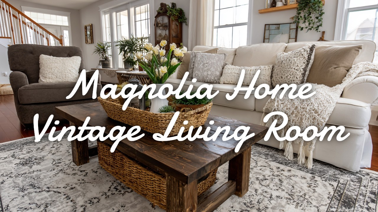 🏡 Magnolia Home Inspired Vintage Farmhouse Living Room Decor Ideas You'll Love