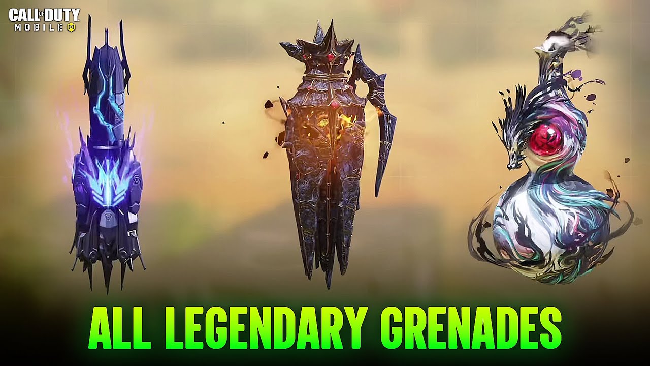 All Legendary Grenades Collection Gameplay CODM - Lethal & Tactical in COD Mobile
