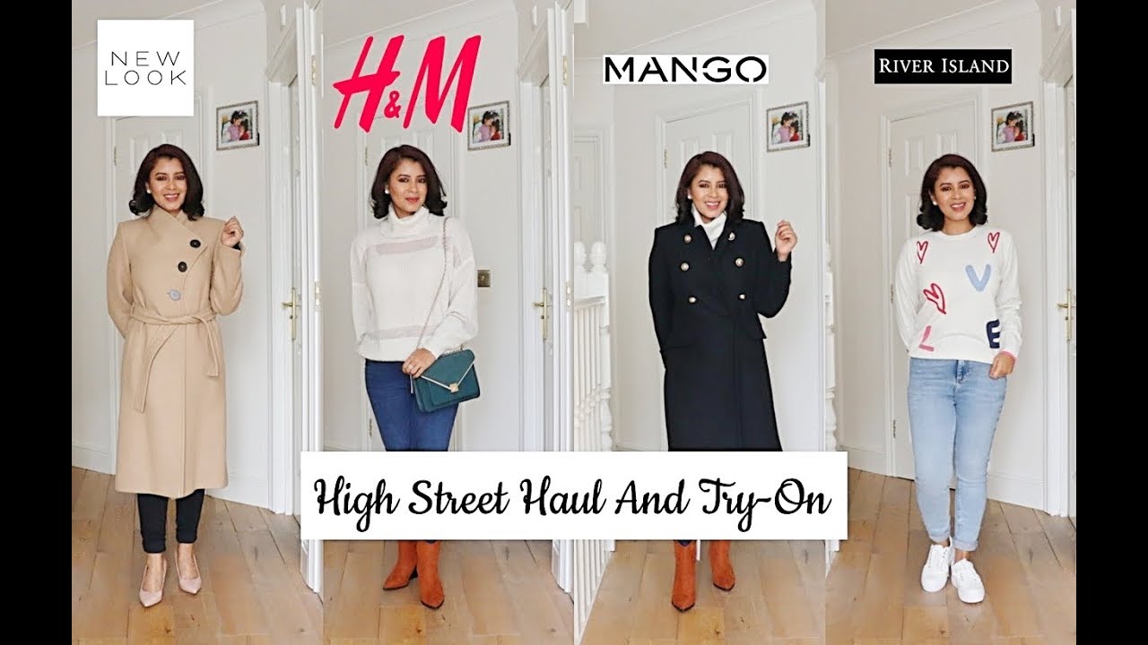 Autumn High Street Haul and Try On | Mango, H&M, River Island, New Look