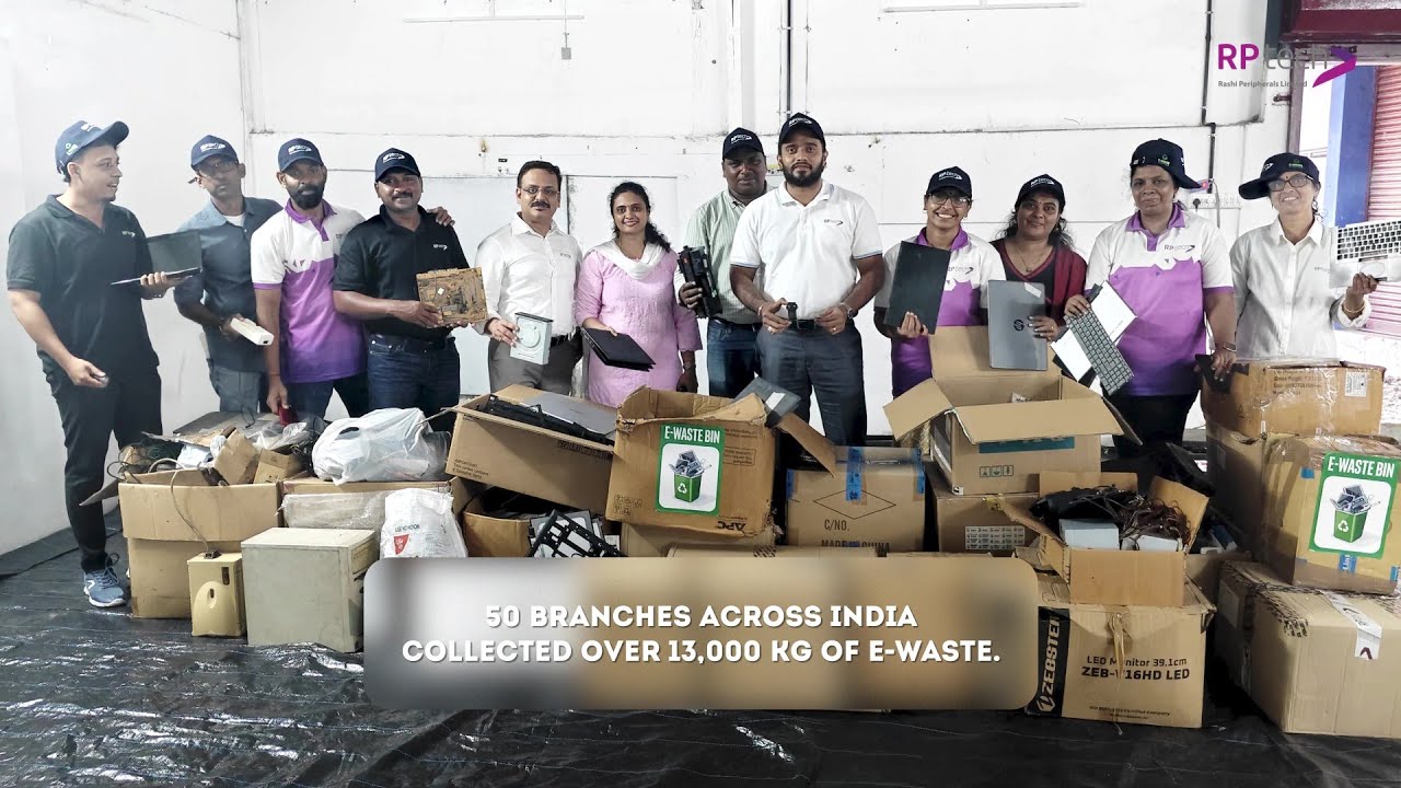 E-Waste Day 2025 | 13,000+ kg Recycled Across 50 Rashi Peripherals Branches
